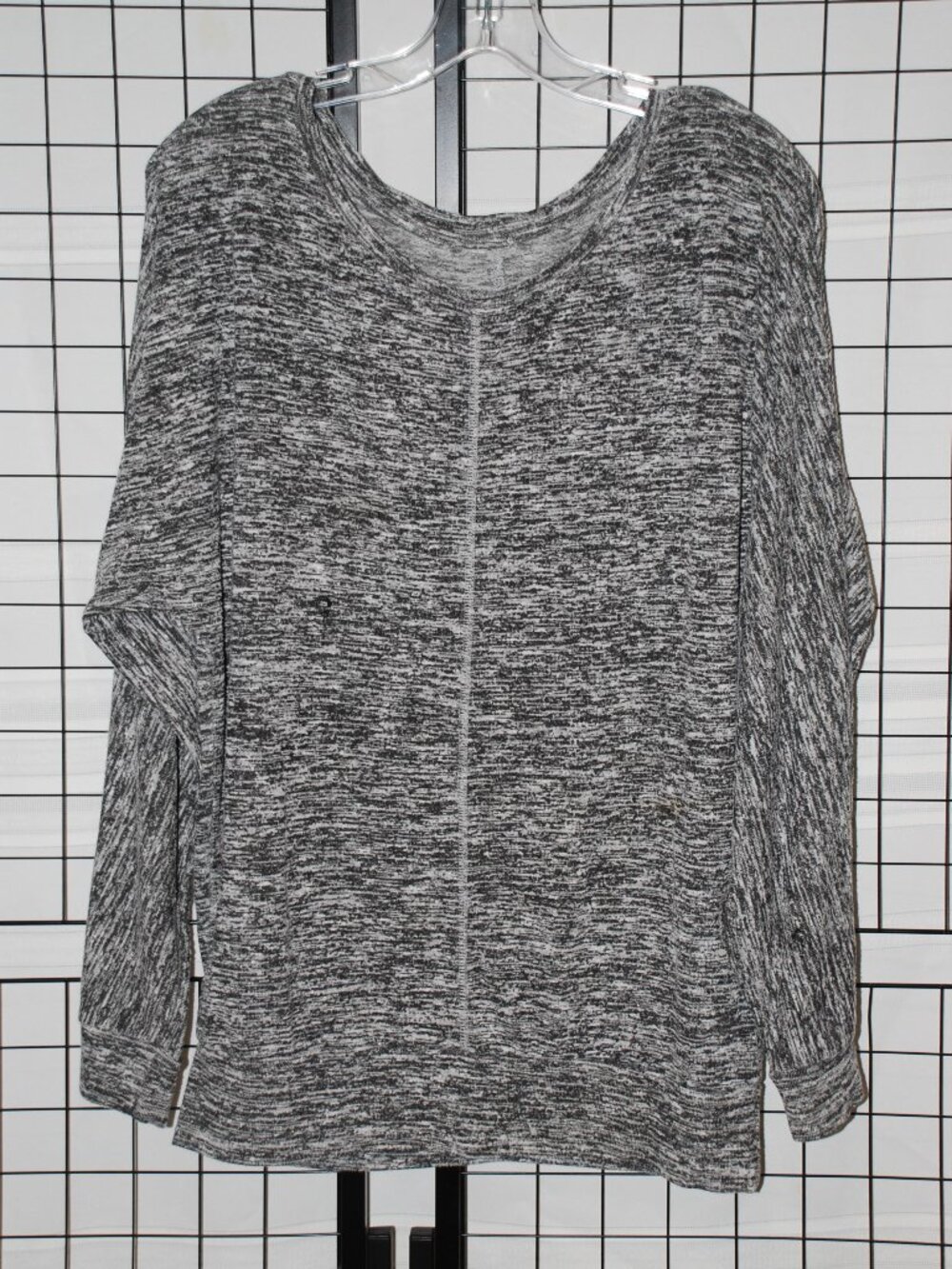 GREY LONG SLEEVE BLOUSE